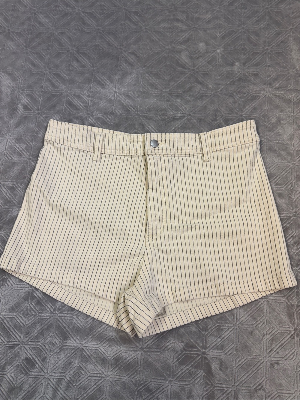 Striped Cream Women’s Shorts